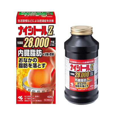 [第2類医薬品] 小林製藥 Naishitoru Za 腹部減脂片 28日量420粒 分解內臟脂肪 - CosmeBear小熊日本藥妝For台灣