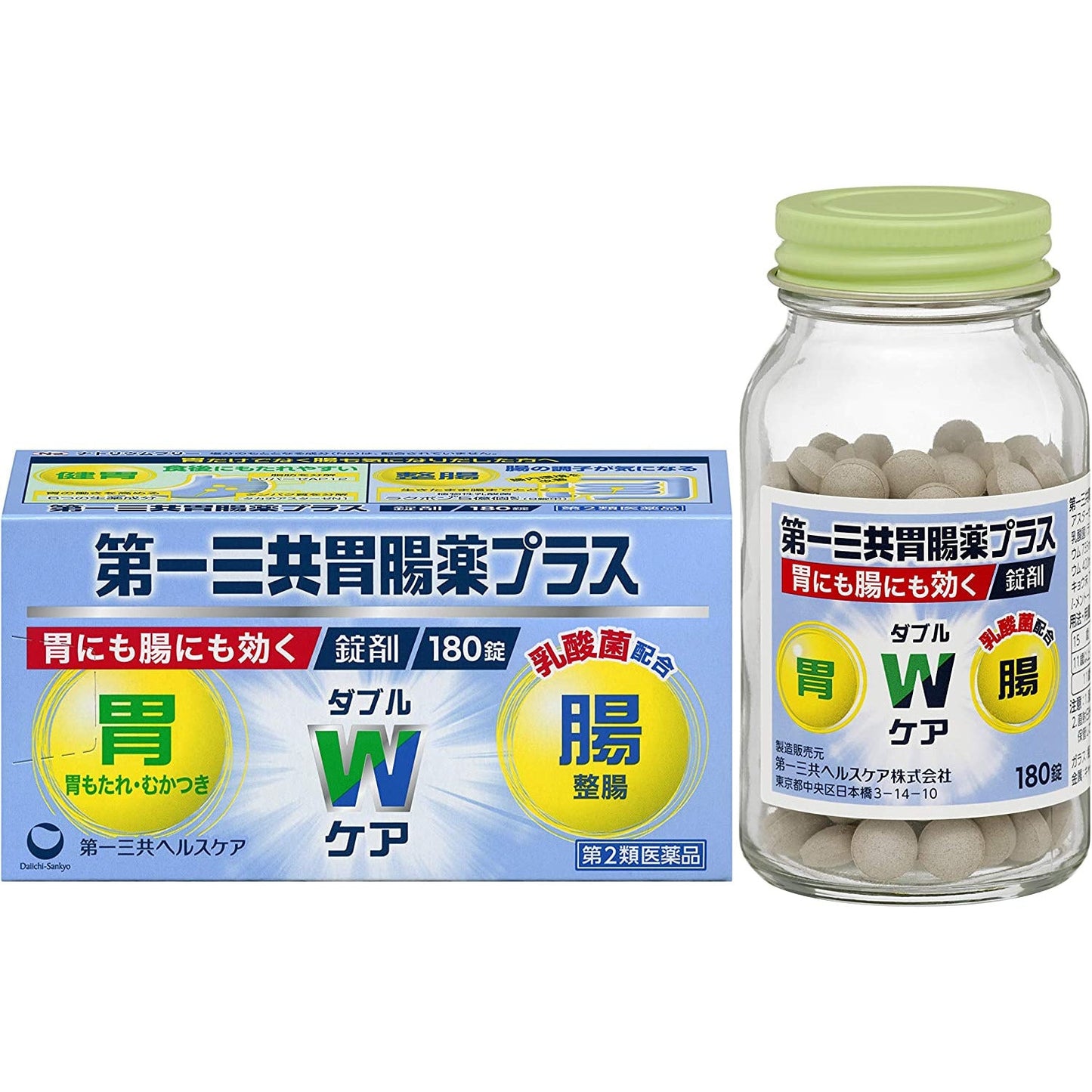 [第2類医薬品] 第一三共 胃腸薬 Plus片劑 180粒 - CosmeBear小熊日本藥妝For台灣