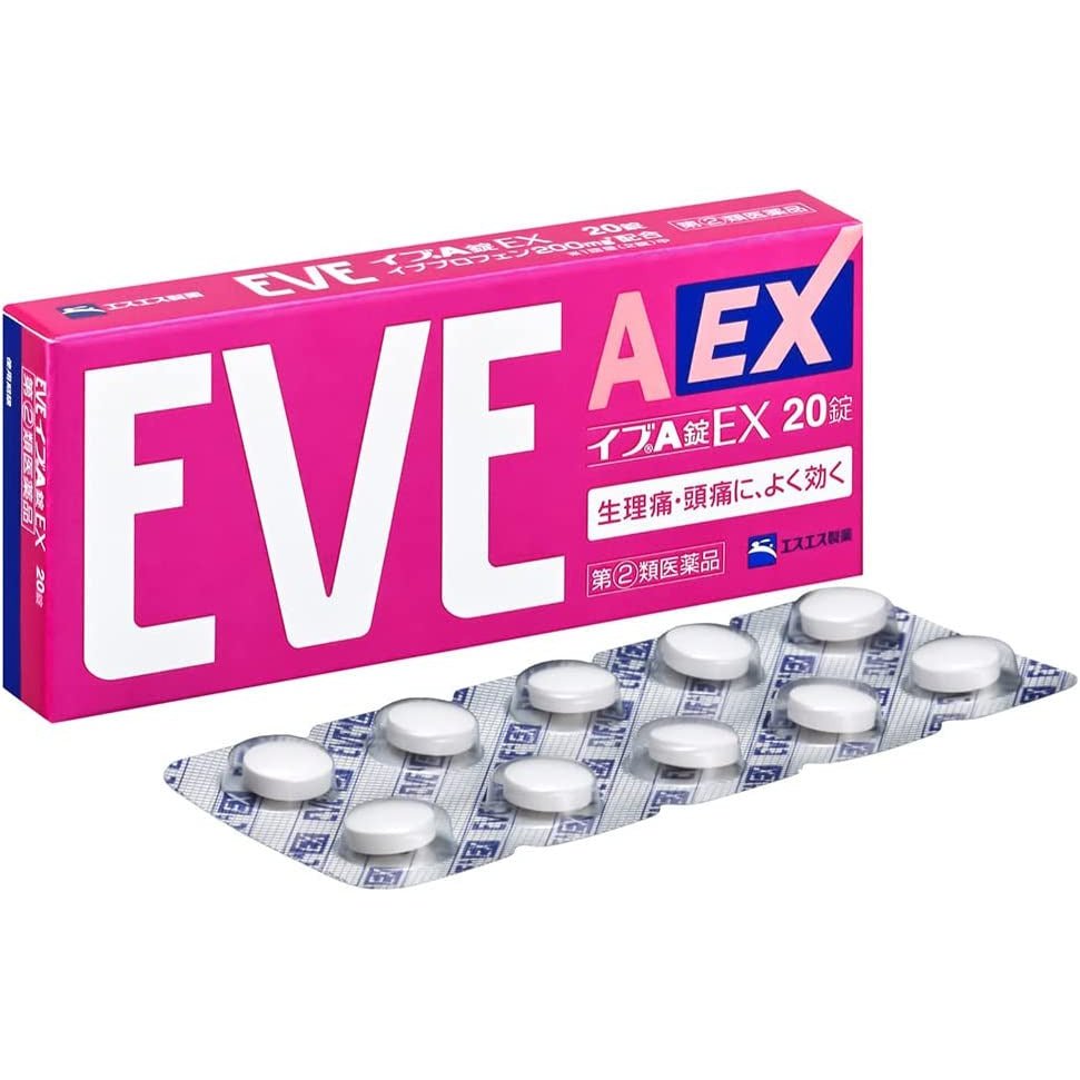 [指定第2類醫藥品] SS製藥 白兔牌 EVE A錠 EX 止痛藥 - CosmeBear小熊日本藥妝For台灣