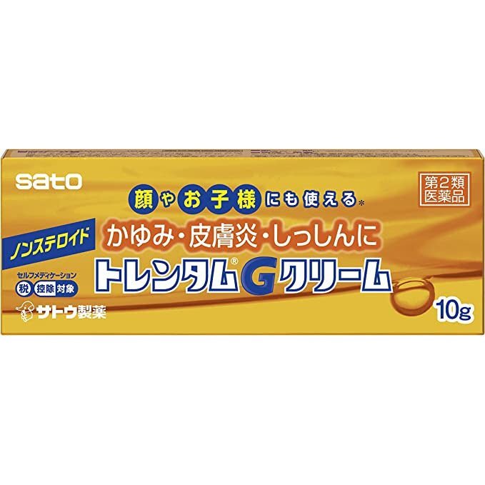 [第2類医薬品] 佐藤製藥 Trentham G Cream 非類固醇止癢/皮膚炎/濕疹 軟膏 兒童可用/臉部可用 - CosmeBear小熊日本藥妝For台灣