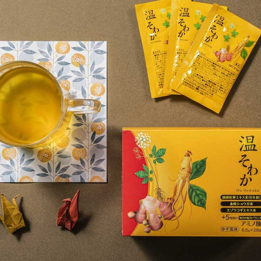 【數量限定特價】発酵紅蔘&金时生姜粉 28包 / 針對手腳冰冷 - CosmeBear小熊日本藥妝For台灣