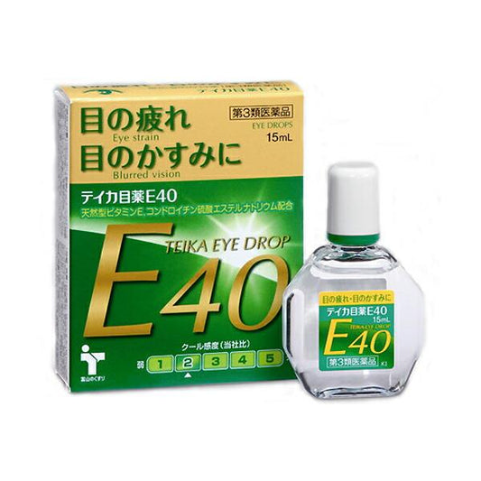 [第3類醫藥品] 大昭製藥 維他命E40 TEIKA抗老花眼藥水15ML - CosmeBear小熊日本藥妝For台灣