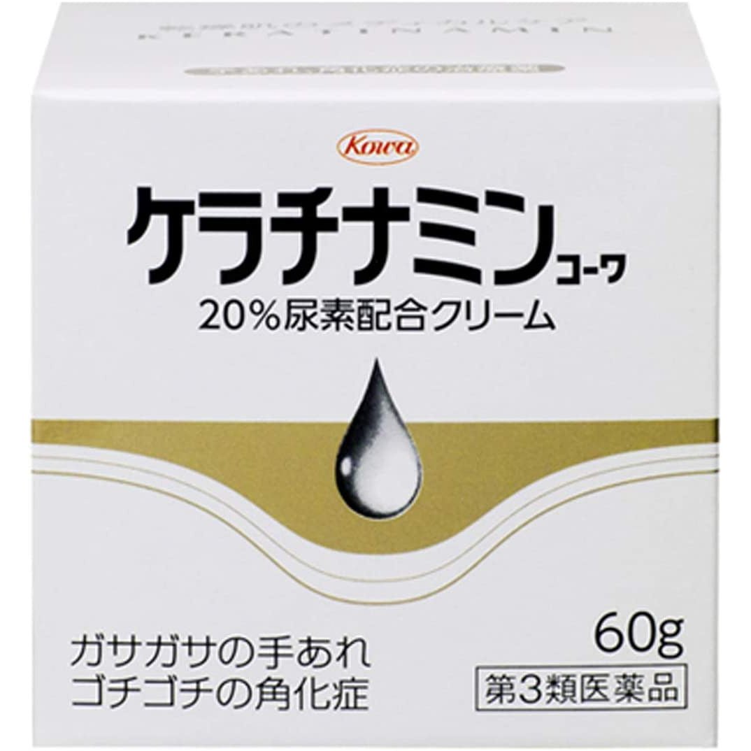 [第3類医薬品] 興和製藥 Keratinamin Kowa 皮膚乾燥治療藥 20%尿素配合乳霜 30g/60g/150g - CosmeBear小熊日本藥妝For台灣