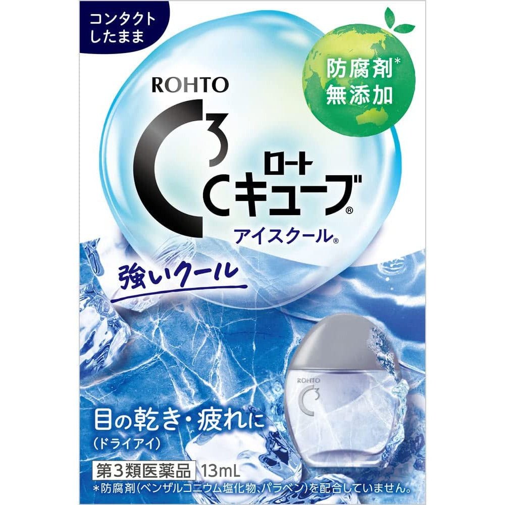 [第3類医薬品] 樂敦製藥 ROHTO 樂敦C3 超清涼隱形眼鏡眼藥水13ml 清涼度7 - CosmeBear小熊日本藥妝For台灣