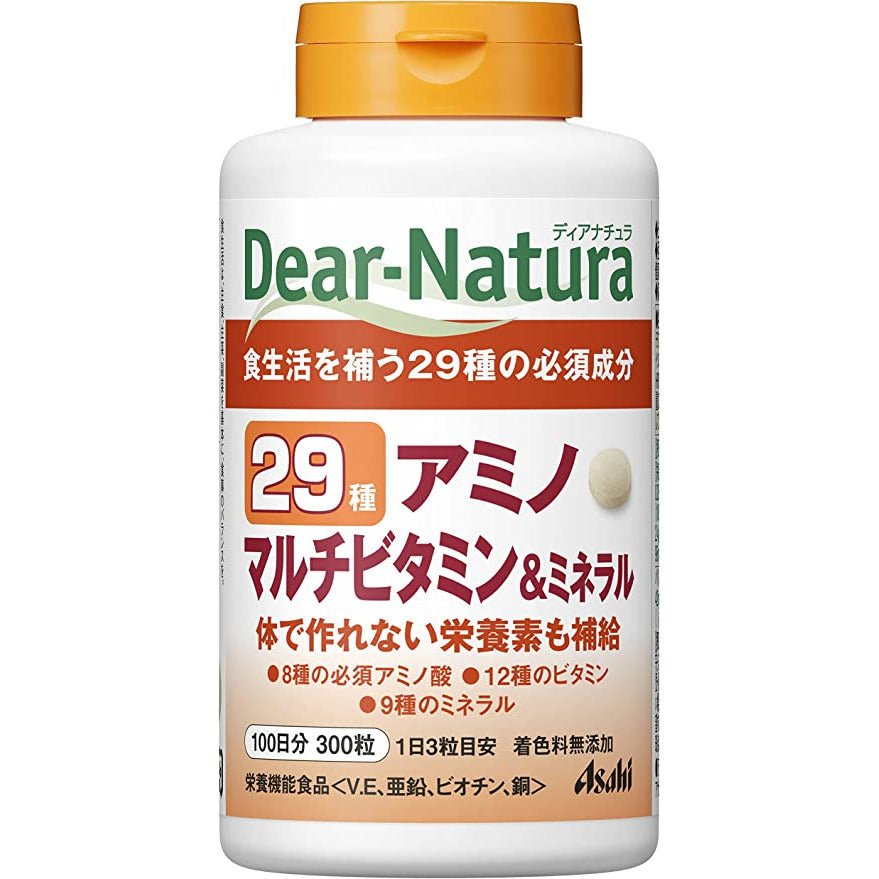 Asahi朝日 Dear Natura 29種綜合維生素和礦物質 100日量 - CosmeBear小熊日本藥妝For台灣