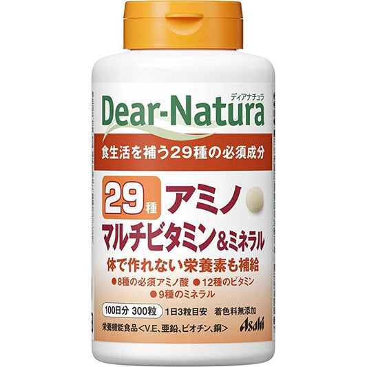 Asahi朝日 Dear Natura 29種綜合維生素和礦物質 100日量 - CosmeBear小熊日本藥妝For台灣