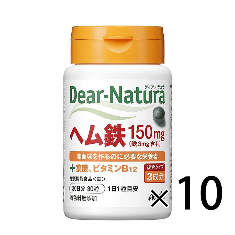 Asahi朝日 Dear Natura 血紅素鐵 30日量 - CosmeBear小熊日本藥妝For台灣