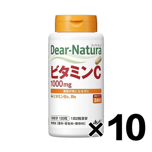 Asahi朝日 Dear Natura 維他命C 60日量 含維他命B2 B6 - CosmeBear小熊日本藥妝For台灣