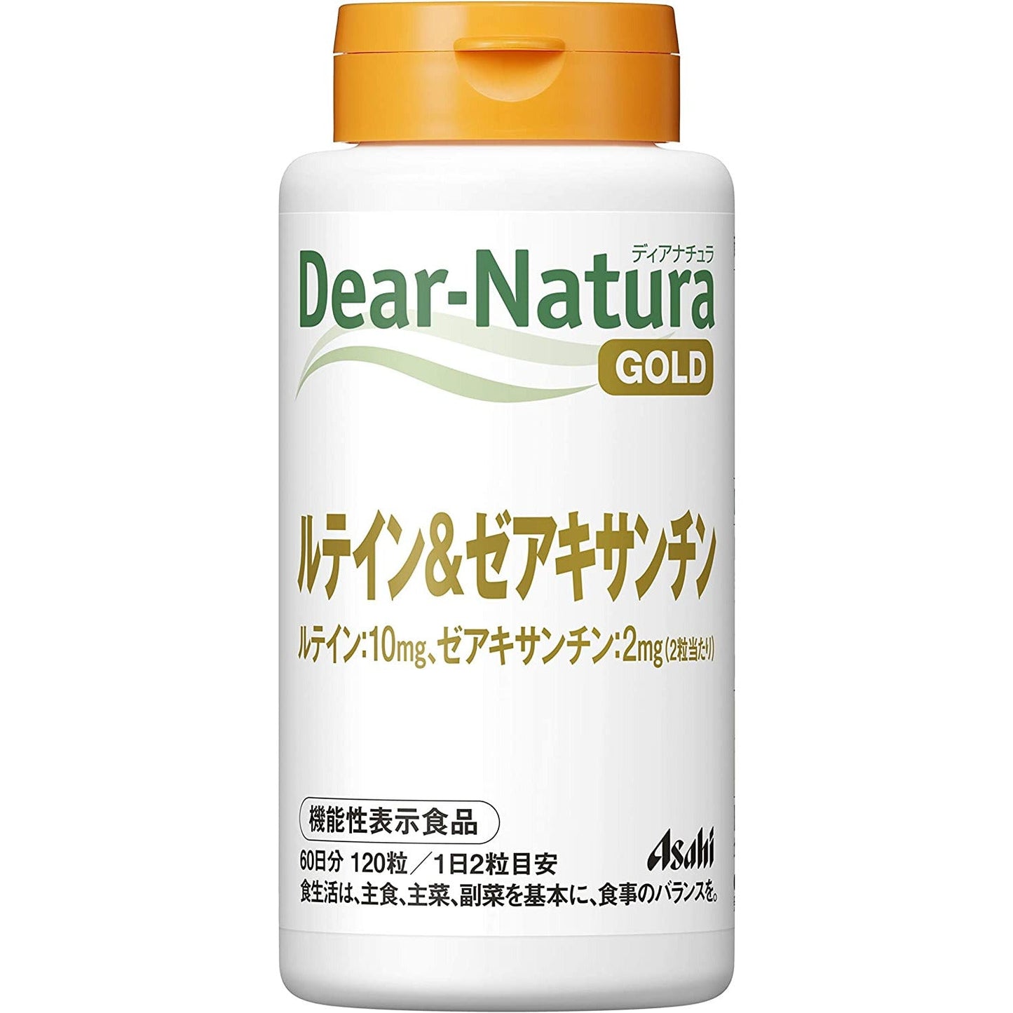 Asahi朝日 Dear Natura Gold系列 葉黃素 & 玉米黃素 60日量 護眼 - CosmeBear小熊日本藥妝For台灣