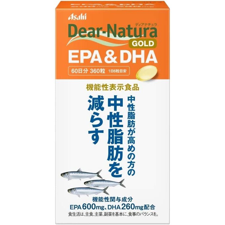 Asahi朝日 Dear Natura Gold系列 EPA&DHA 減少中性脂肪 - CosmeBear小熊日本藥妝For台灣
