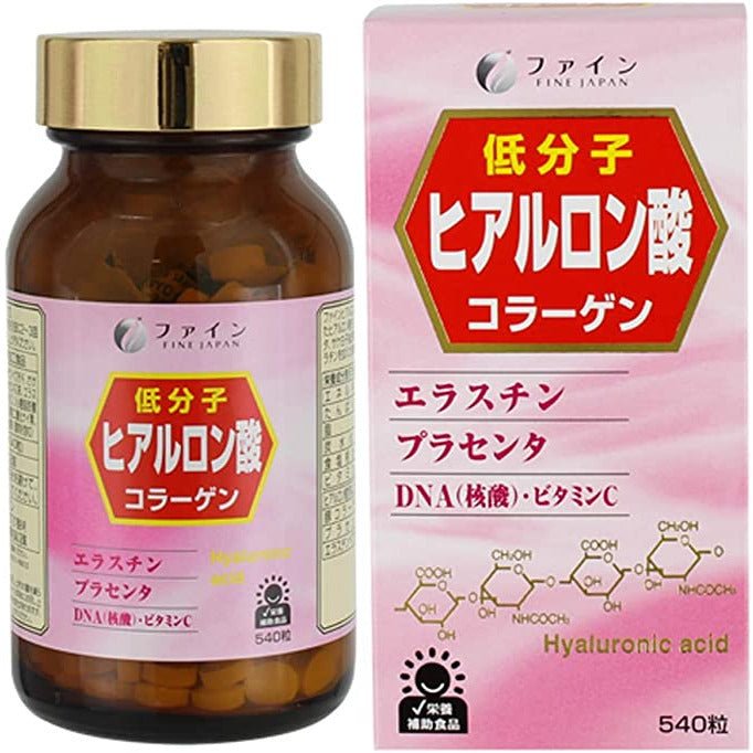 FINE 低分子玻尿酸&膠原蛋白 36日分540粒入 - CosmeBear小熊日本藥妝For台灣
