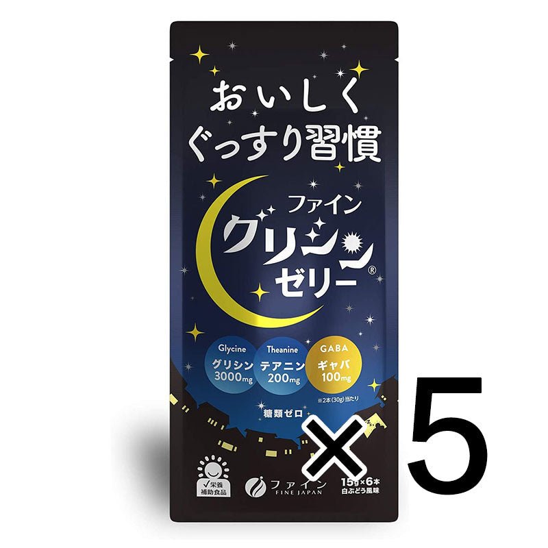 FINE 優質甘氨酸果凍 6包入 助眠健康食品 - CosmeBear小熊日本藥妝For台灣