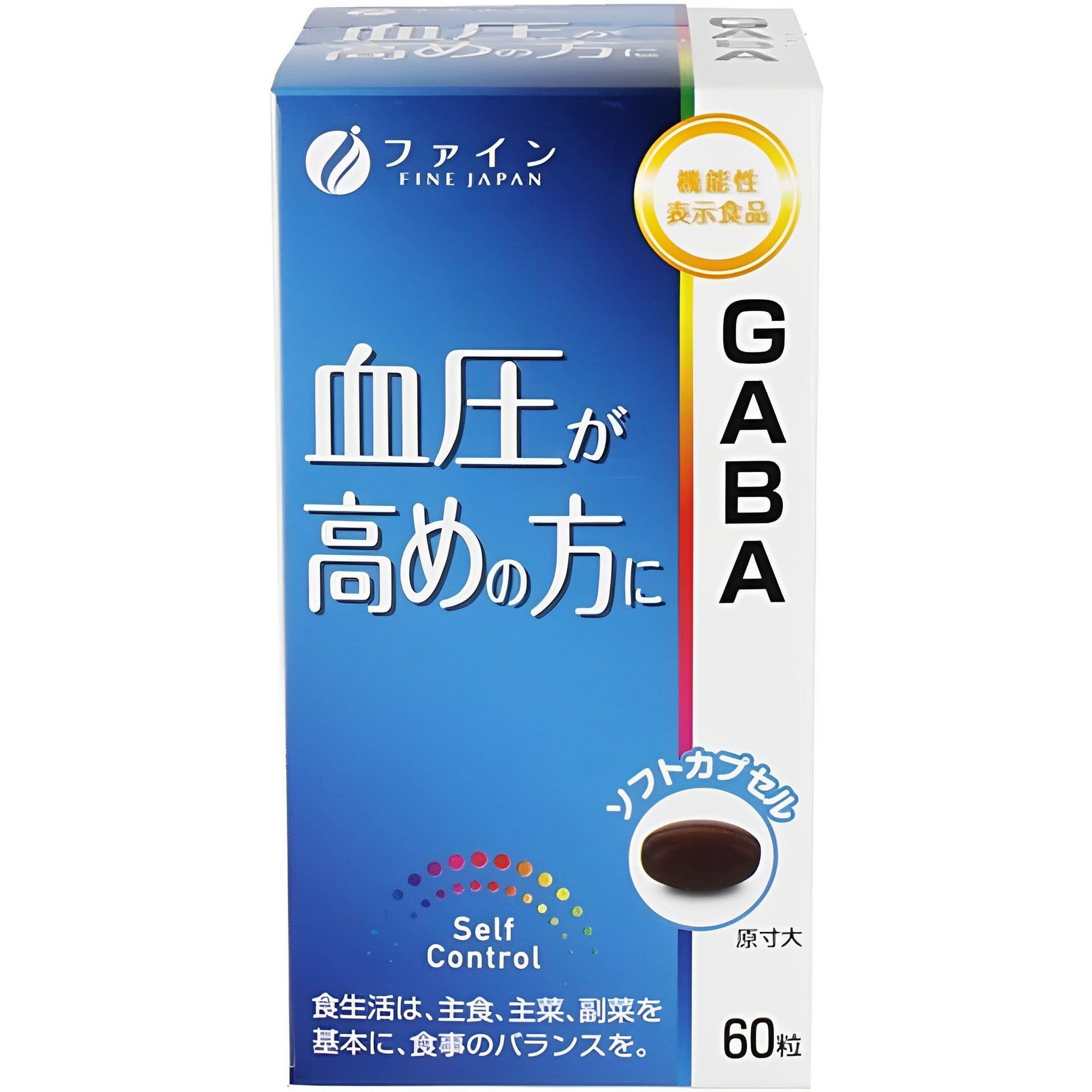 FINE GABA 30日分60粒含EPA&DHA 針對血壓高的人群– 小熊藥妝- 日本藥妝