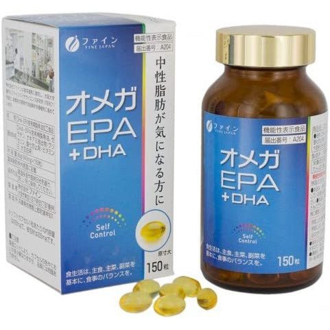 FINE OMEGA +EPA + DHA 150粒入 減少中性脂肪 - CosmeBear小熊日本藥妝For台灣