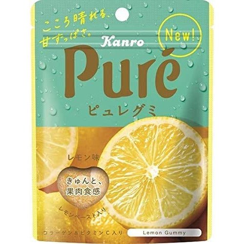 KANRO甘樂 Pure Gummy 檸檬味軟糖 - CosmeBear小熊日本藥妝For台灣