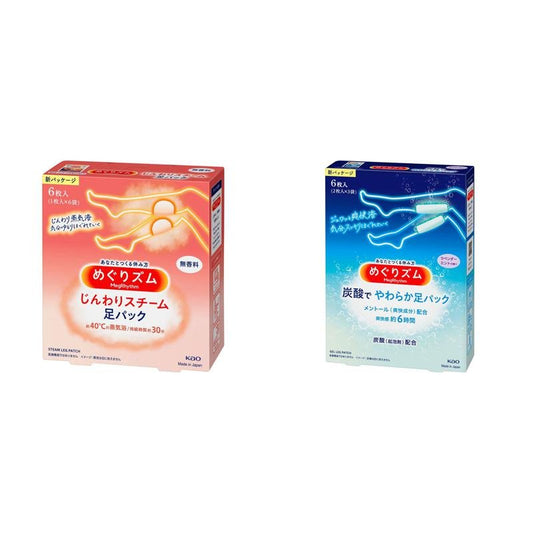 新款 花王KAO 蒸汽足貼/小腿貼 6片入 - CosmeBear小熊日本藥妝For台灣