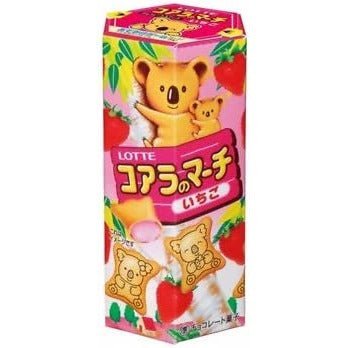 LOTTE樂天 小熊巧克力/草莓醬夾心餅乾 - CosmeBear小熊日本藥妝For台灣
