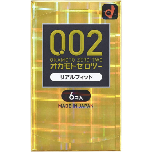 OKAMOTO岡本 002 避孕套 Realfit超真實貼合感 6個入 - CosmeBear小熊日本藥妝For台灣