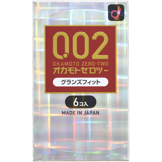 OKAMOTO岡本 均一超薄002EX Grounds Fit 避孕套 6個入 - CosmeBear小熊日本藥妝For台灣