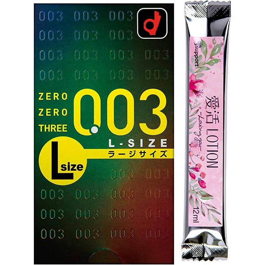 岡本OKAMOTO 避孕套003 L碼 10只裝 - CosmeBear小熊日本藥妝For台灣