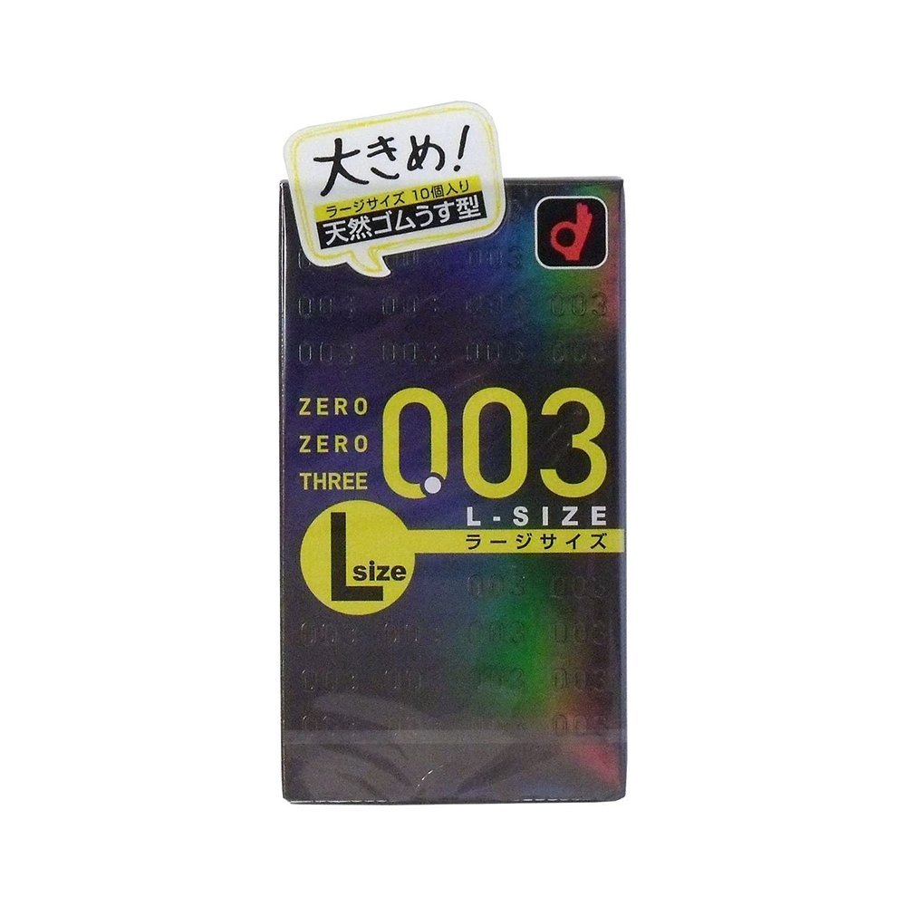 岡本OKAMOTO 避孕套003 L碼 10只裝 - CosmeBear小熊日本藥妝For台灣