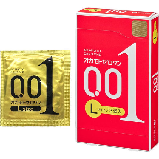 OKAMOTO岡本0.01 避孕套 L號 3個入