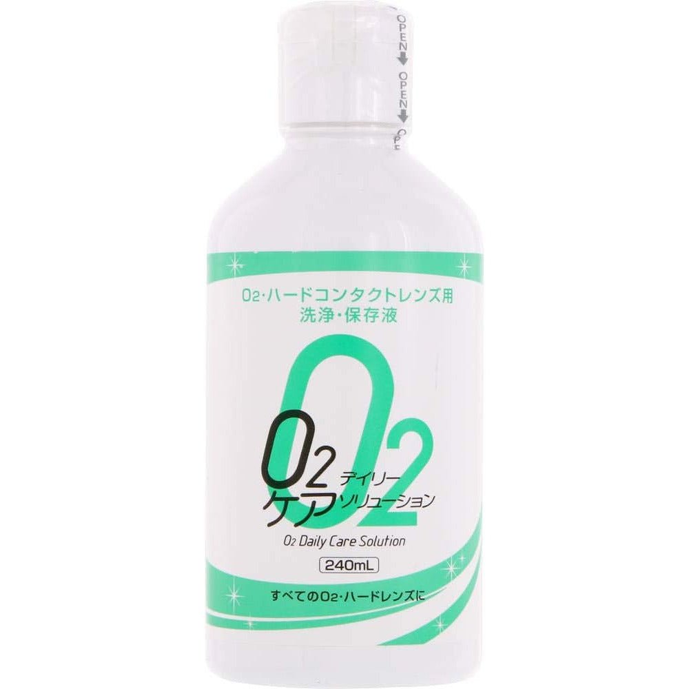 Ophtecs O2 Daily Care 隱形眼鏡護理蛋白質去除劑 240ml×2瓶 - CosmeBear小熊日本藥妝For台灣