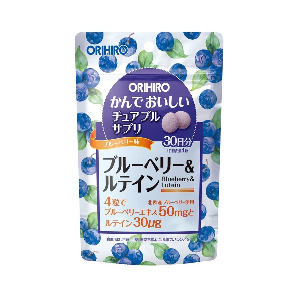 ORIHIRO立喜樂 藍莓和葉黃素補充劑120粒 - CosmeBear小熊日本藥妝For台灣