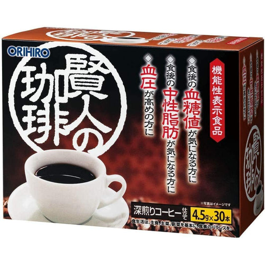 ORIHIRO 賢人的咖啡 30條入 控制飯後血糖值/中性脂肪/降血壓 - CosmeBear小熊日本藥妝For台灣