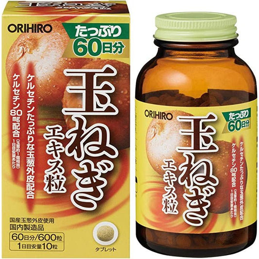 ORIHIRO 洋蔥提取物 60日量600粒 - CosmeBear小熊日本藥妝For台灣