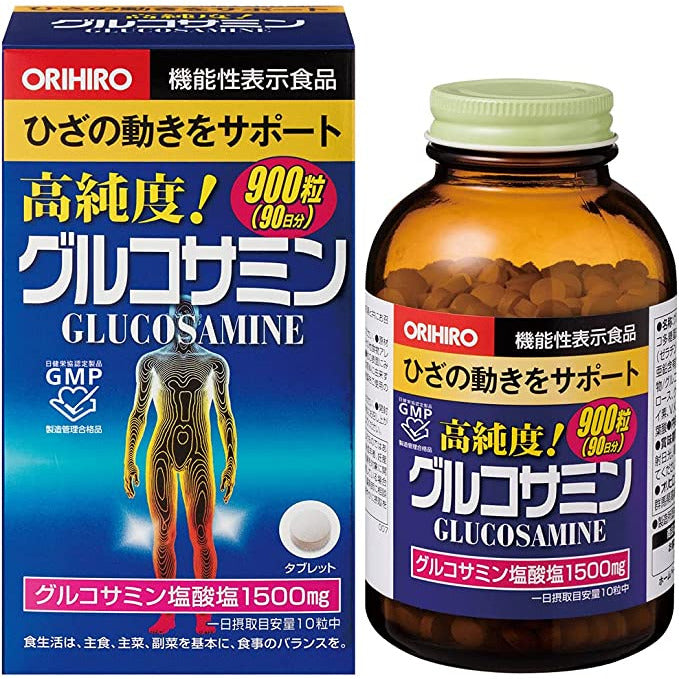 ORIHIRO 高純度葡萄糖胺錠 90日量900粒 關節保健 - CosmeBear小熊日本藥妝For台灣