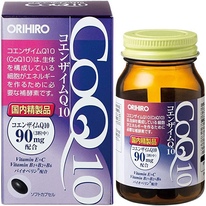 ORIHIRO 輔酶Q10 30日量90粒 美容抗老 - CosmeBear小熊日本藥妝For台灣