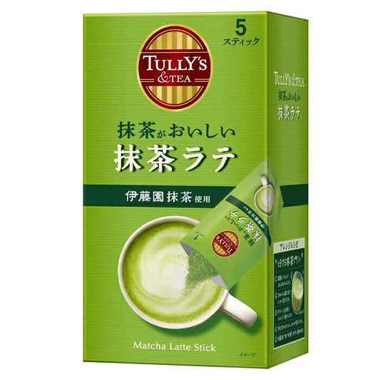 伊藤園 TULLY'S COFFEE 抹茶拿鐵 5條裝 - CosmeBear小熊日本藥妝For台灣