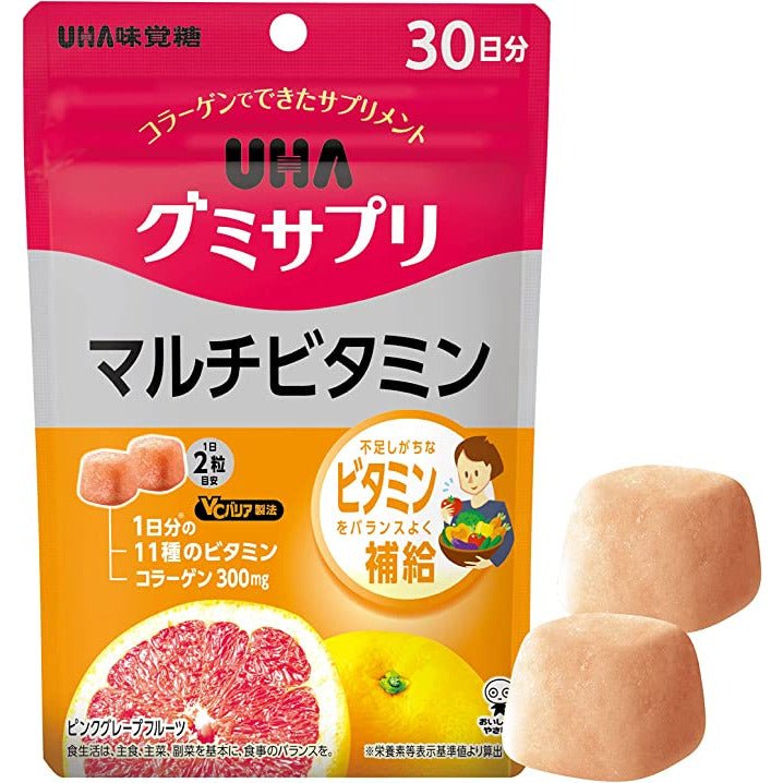 UHA 復合維他命軟糖 30日量 - CosmeBear小熊日本藥妝For台灣