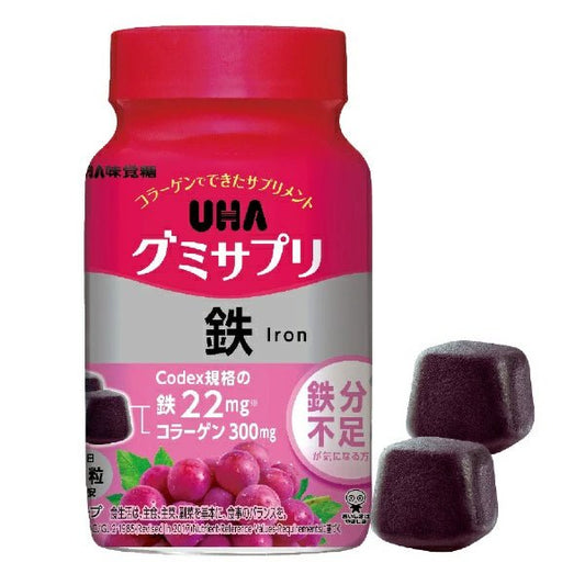 UHA 鐵補充劑 軟糖 30日量 - CosmeBear小熊日本藥妝For台灣