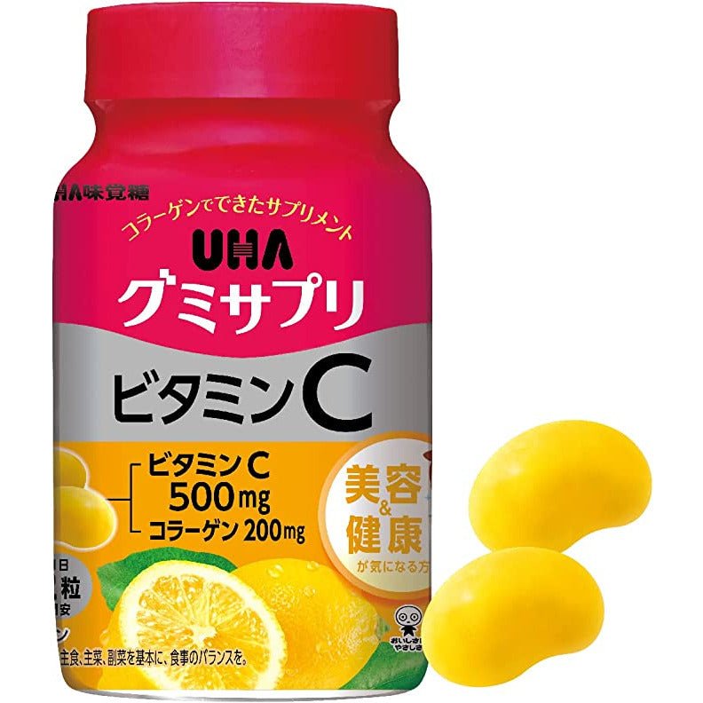 UHA 維他命C軟糖 30日量 檸檬味 - CosmeBear小熊日本藥妝For台灣