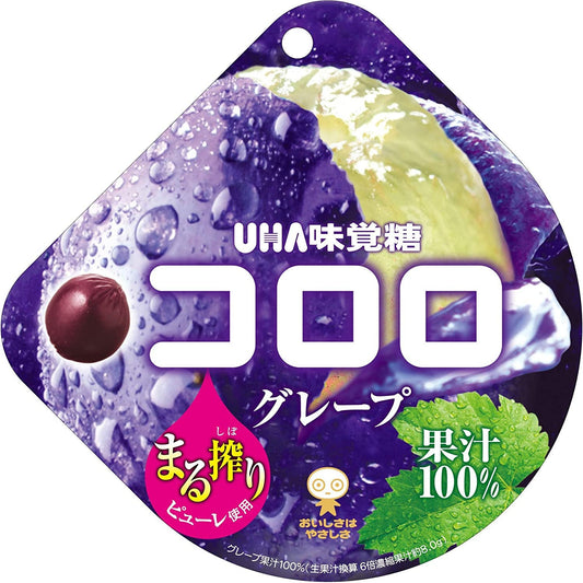 UHA味覺糖 Kororo葡萄味軟糖 48g - CosmeBear小熊日本藥妝For台灣